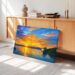 Sunset in Oban, Scotland 1970s - Canvas Print