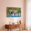 Orcas & Dolphins at SeaWorld, Orlando 1980s - Canvas Print