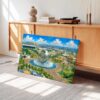 New York World’s Fair Unisphere and Shea Stadium 1960s - Canvas Print