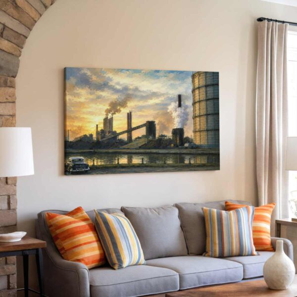 Ford Rouge Factory, Detroit 1950s – Canvas Print