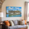 Boblo Boat SS Columbia, Detroit 1960s – Canvas Print