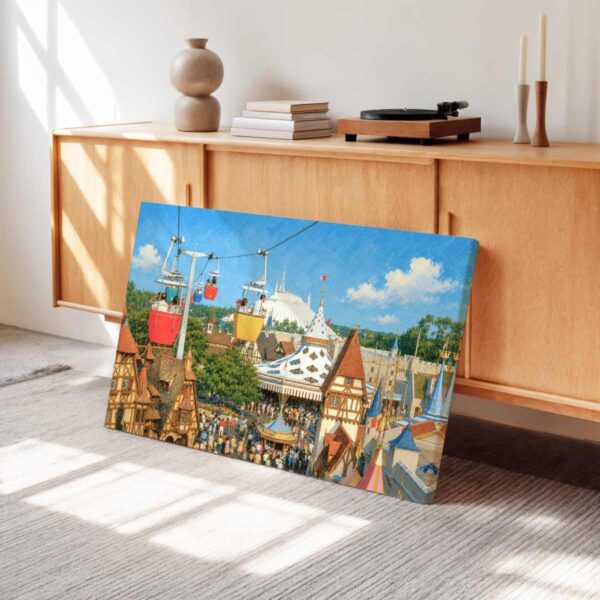 20260522050254-1f1559b7-d8a8-625a-97a1-be10315e5e7e.jpg Skyway over Fantasyland at Walt Disney World 1970s – Canvas Print
