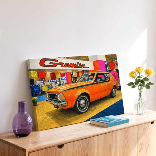 20260522124955-1f155dcb-bbb8-6e66-b25c-a289fbcdfce8.jpg AMC Gremlin at the New York Auto Show 1970s – Canvas Print