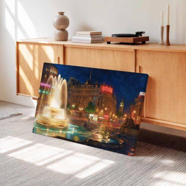 20260522125600-1f155dd9-539a-6768-819f-f62d0c7382b0.jpg Trafalgar Square at Night, London 1960s – Canvas Print