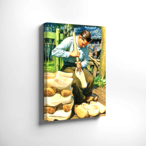 20260531113425-1f15ce4a-d49f-62d2-8c15-dece64d98939.jpg Dutch Clog Maker, Netherlands 1950s – Canvas Print