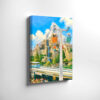 Matterhorn and Skyway, Disneyland, California 1970s - Canvas Print