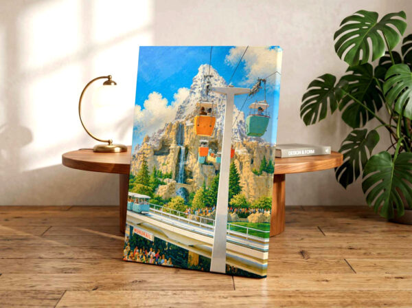 Matterhorn and Skyway, Disneyland, California 1970s - Canvas Print