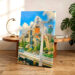 Matterhorn and Skyway, Disneyland, California 1970s - Canvas Print