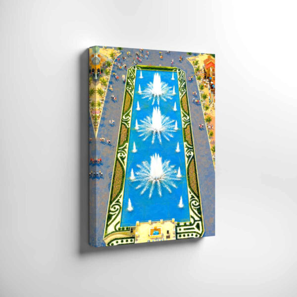 20260531123409-1f15ced0-53f3-6c74-ae9c-027aa6c9f37c.jpg Kings Dominion Lake and Fountains, Virginia 1975 - Canvas Print