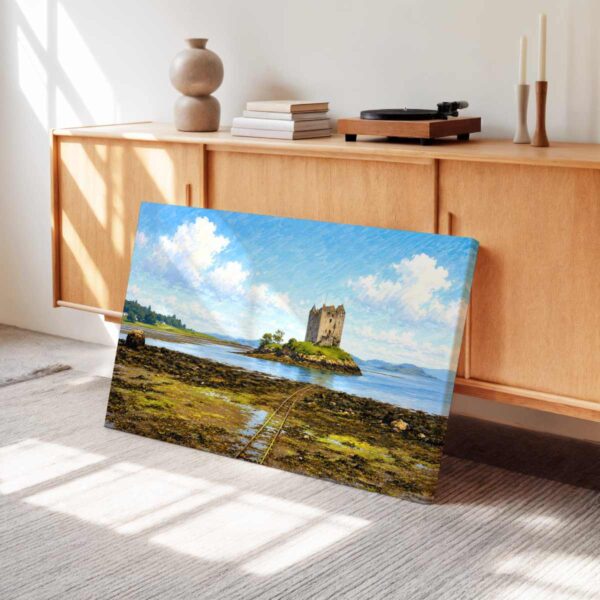 Castle Stalker on Loch Laich, Scotland 1970s – Canvas Print