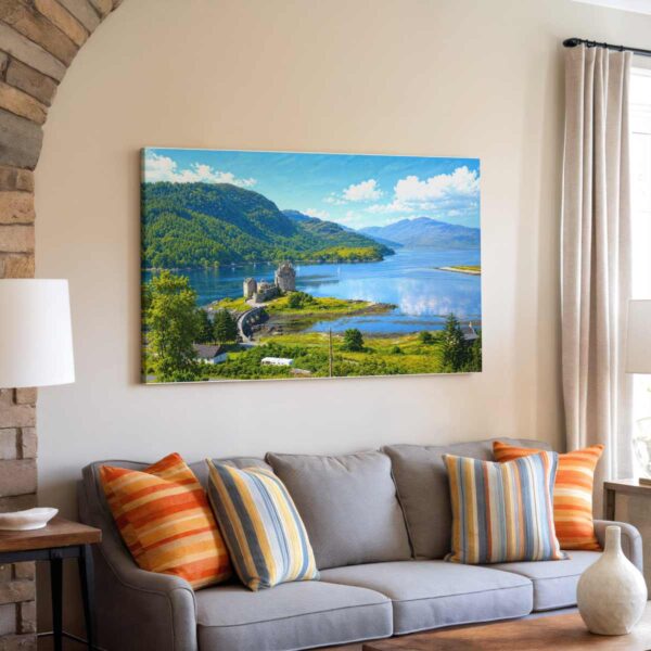 20260613234003-1f167813-2935-6284-856f-da329a17c850.jpg Eilean Donan Castle, Loch Duich, Scotland 1970s – Canvas Print