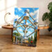 Expo 58 Atomium and Chairlift, Brussels, Belgium 1958 - Canvas Print
