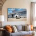 DC-9 at McDonnell Douglas, Long Beach, California 1970s - Canvas Print