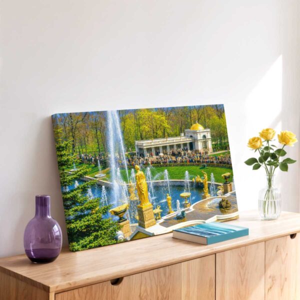 Peterhof Palace, St. Petersburg, Russia 1970s - Canvas Print