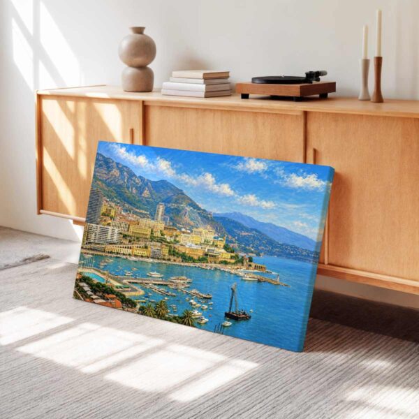 20260614104931-1f167deb-9663-63b4-9119-9a943a19d046.jpg Monaco Harbor and Monte Carlo, Monaco 1960s - Canvas Print