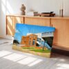 Original Press Box at Michigan Stadium, Ann Arbor, Michigan 1950s - Canvas Print