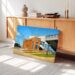 Original Press Box at Michigan Stadium, Ann Arbor, Michigan 1950s - Canvas Print