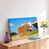 Original Press Box at Michigan Stadium, Ann Arbor, Michigan 1950s - Canvas Print