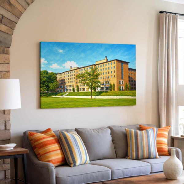 Alice Lloyd Hall, University of Michigan, Ann Arbor 1950s - Canvas Print
