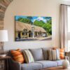The Cat & Fiddle Pub, Hinton Admiral, Hampshire 1950s - Canvas Print