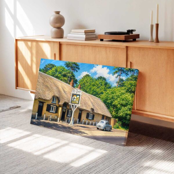 The Cat & Fiddle Pub, Hinton Admiral, Hampshire 1950s - Canvas Print