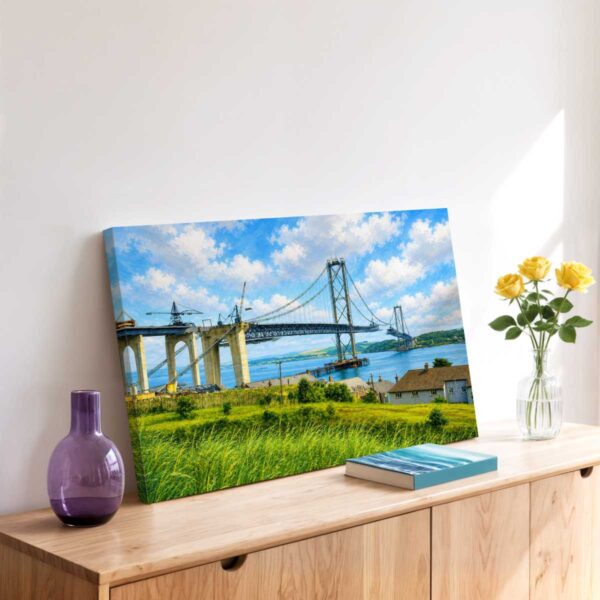 20260614170253-1f16812e-21ad-6e8e-966e-da329a17c850.jpg Forth Road Bridge Under Construction, Scotland 1960s - Canvas Print