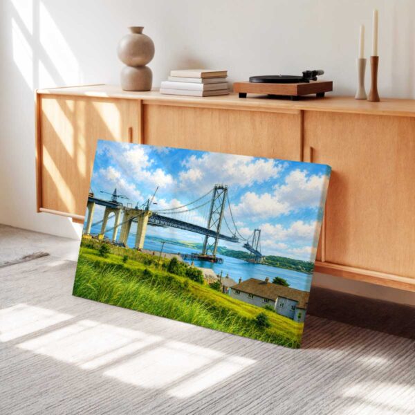 20260614170253-1f16812e-2301-6eca-9e6f-46076570587d.jpg Forth Road Bridge Under Construction, Scotland 1960s - Canvas Print