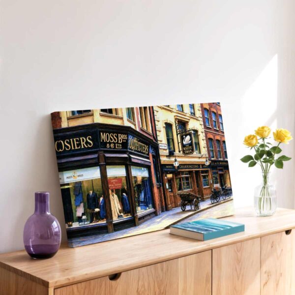 20260621120703-1f16d69b-6ed2-6ca6-a44c-fa4b5faf1335-1.jpg New Row and The White Swan, Covent Garden, London 1960s - Canvas Print