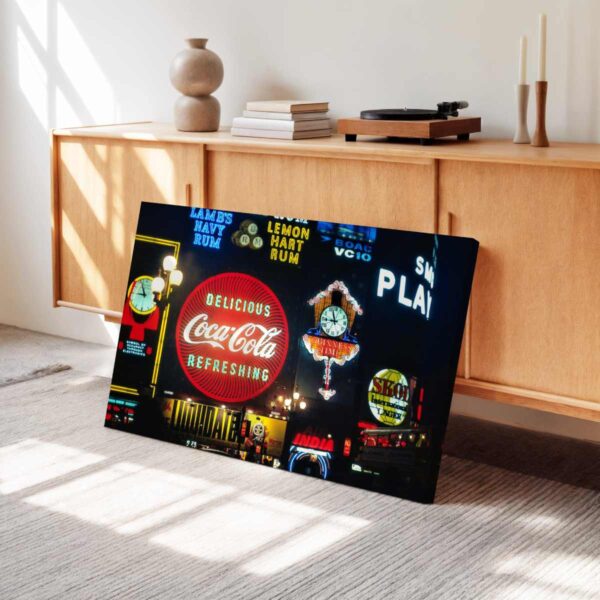 Piccadilly Circus Neon Signs, London, England 1960s - Canvas Print