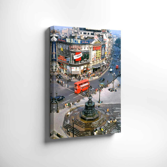 Piccadilly Circus and London Pavilion, London 1960s - Canvas Print