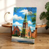 20260621180500-1f16d9bb-837a-6dc0-8d15-061b2b1febe6.jpg Garland Street Methodist Episcopal Church, Flint, Michigan 1950s - Canvas Print