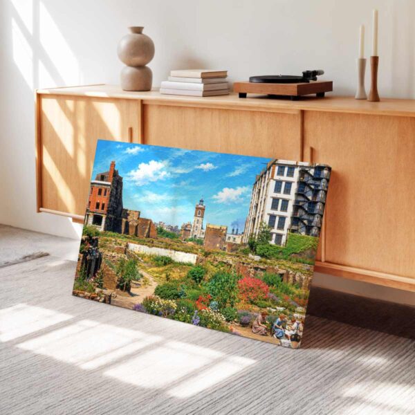 20260621184811-1f16da1c-0c9b-6554-a9df-061b2b1febe6.jpg Bomb-Damaged Cripplegate and St Giles’ Church, London 1950s - Canvas Print