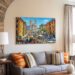 Spanish Steps and Trinità dei Monti, Rome, Italy 1970s - Canvas Print