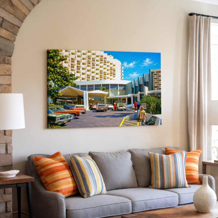 Americana Hotel, Bal Harbour, Florida 1974 - Canvas Print