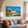 Alcatraz Island and Lighthouse, San Francisco 1970s - Canvas Print