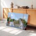 Fountain Lake and Giant Fern House, Festival of Britain, London 1951 - Canvas Print