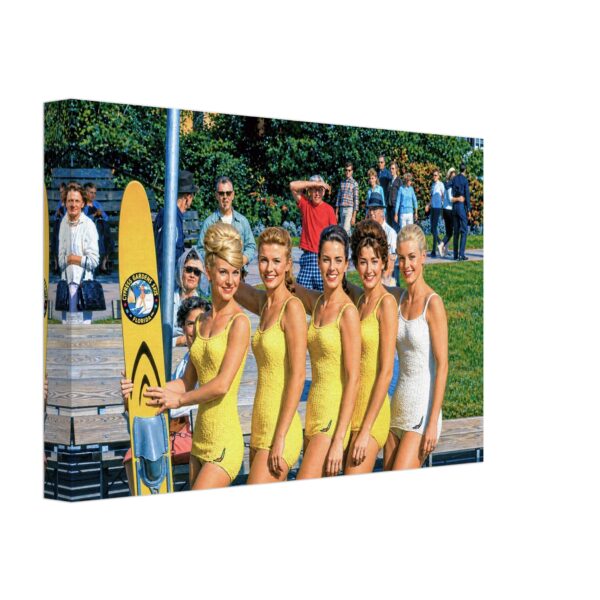 Cypress Gardens Water Skiers, Florida 1960s - Canvas Print 00fb6e91-2baa-4d42-a7db-8755626433b5