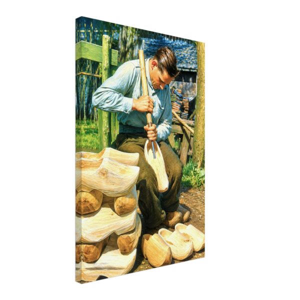 Dutch Clog Maker, Netherlands 1950s – Canvas Print 08a268b0-6376-4351-831c-d950718ed15d