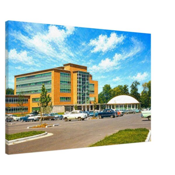College of Education, Michigan State University, East Lansing 1950s - Canvas Print 08ea27ff-6d87-467e-9d8e-e51f4f11a11c