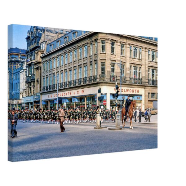 Princes Street, Edinburgh, Scotland 1960s - Canvas Print 0bec8d3f-1625-48fd-9eb4-c0f8ba8bcd6a