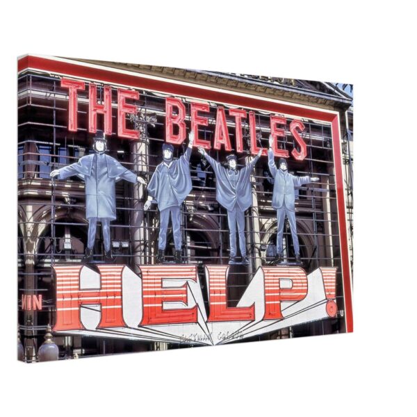 The Beatles "Help!", London Pavilion, Piccadilly Circus, London 1960s - Canvas Print 0bf75452-580f-4c4d-89a3-9bffc10a2eec