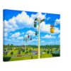 Walt Disney World Skyway and Tomorrowland Speedway, Florida 1973 - Canvas Print 11b39345-4130-4331-83f9-066232459135