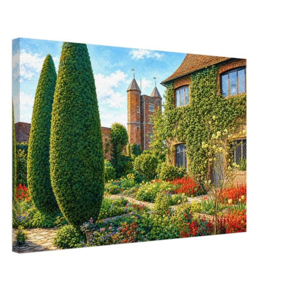 Sissinghurst Castle Garden, Kent 1970s – Canvas Print 18087f4e-93d8-4a78-9f37-359388c34966