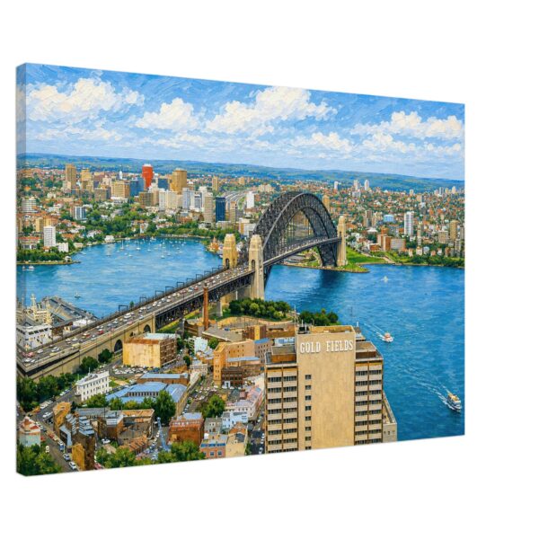 Sydney Harbour Bridge, Sydney, Australia 1970s - Canvas Print 18ebaf14-7366-4e8b-b8cf-007a78b165ab