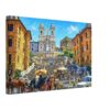 Spanish Steps and Trinità dei Monti, Rome, Italy 1970s - Canvas Print 196daea6-e576-43ef-9e48-066b5c683134