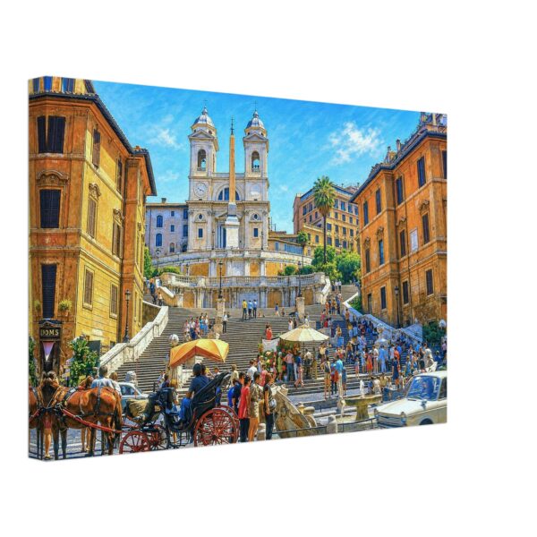 Spanish Steps and Trinità dei Monti, Rome, Italy 1970s - Canvas Print 196daea6-e576-43ef-9e48-066b5c683134