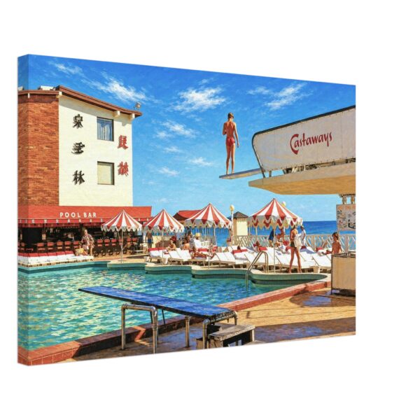 The Castaways Resort, Sunny Isles, Florida 1970s - Canvas Print 1a266087-f813-4e20-8a48-11923bae96d2