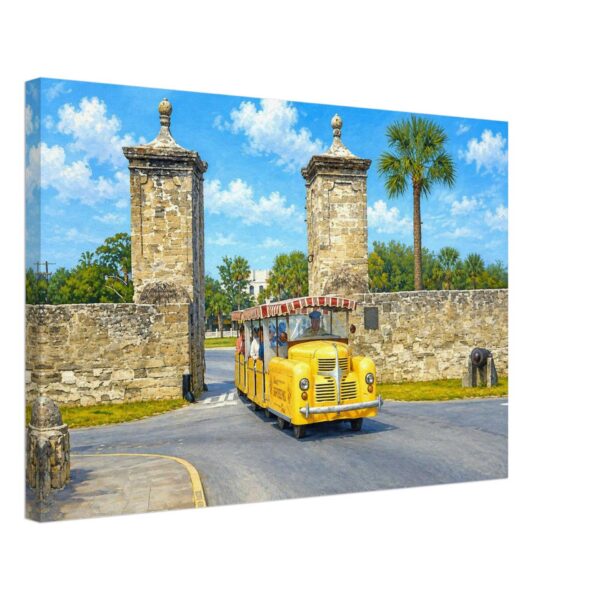 Sightseeing Road Train, St. Augustine, Florida 1960 - Canvas Print 1a3ce6c2-d781-4124-b44a-d59978044737