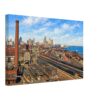 Detroit Riverfront from the Ambassador Bridge 1950s – Canvas Print 1b7af54a-cd51-453e-9025-664bf0bf9ca5