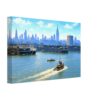 New York Harbor and Manhattan Skyline 1950s - Canvas Print 217d86d7-a7ad-4d4a-9676-85564758b1fd